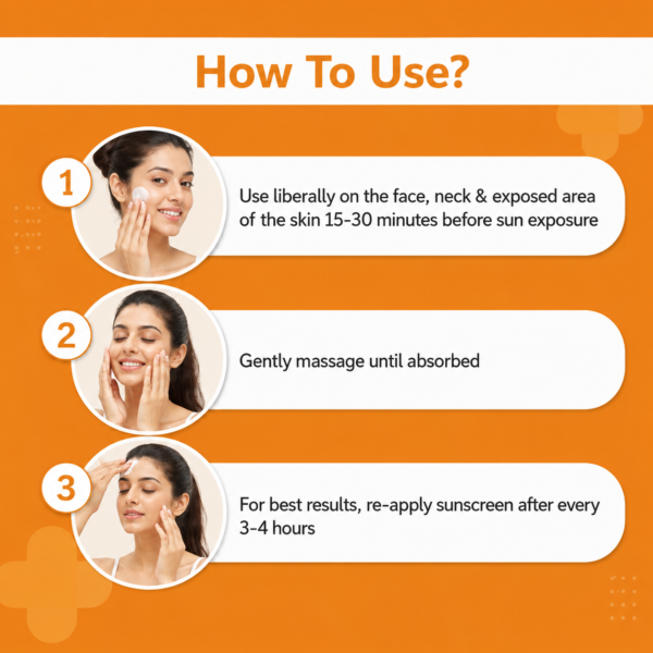1% Hyaluronic Tinted Sunscreen Gel SPF 60 PA++++ for Broad Spectrum Protection | 50g - Image 4