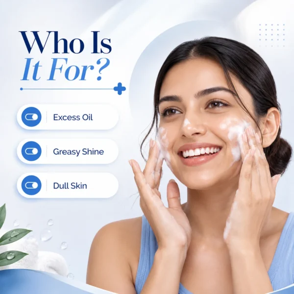 Oil-Free Daily Face Wash Clear & Hydrated Skin | 100ml - Image 3