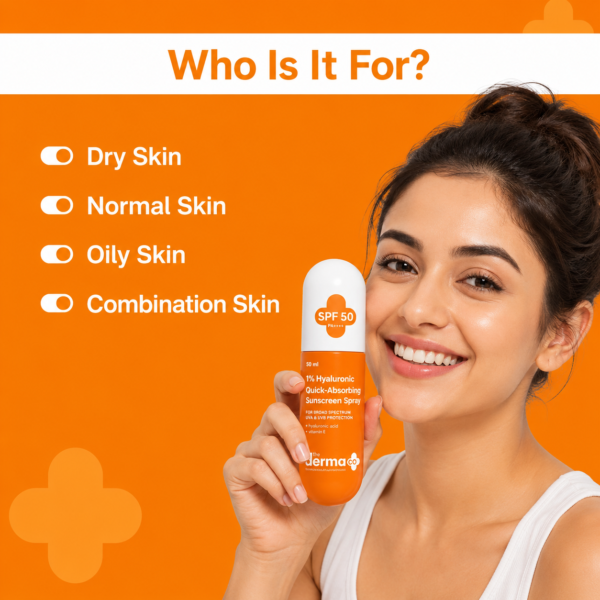 1% Hyaluronic Quick-Absorbing Sunscreen Spray SPF 50 PA++++ | 100ml - Image 4