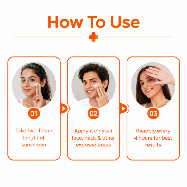 1% Hyaluronic Sunscreen Hydrating Gel SPF 50 PA++++ for Dry & Sensitive Skin | 50g - Image 4