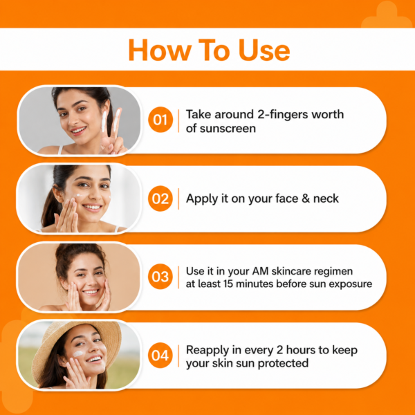 Ultra Light Zinc Mineral Sunscreen SPF 50 PA++++ for UVA & UVB Protection | 50g - Image 4