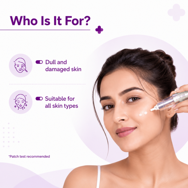 50000 PPM Vitamin C Microneedle Serum Shot Skin Brightening | 10g - Image 3