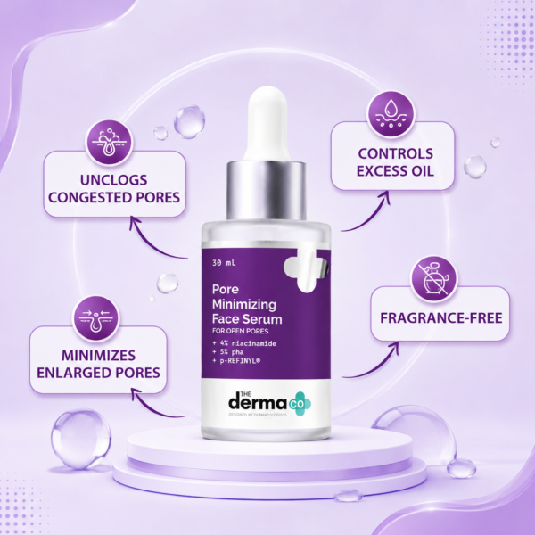Pore Minimizing Face Serum with 4% Niacinamide For Open Pores | 30ml - Image 3