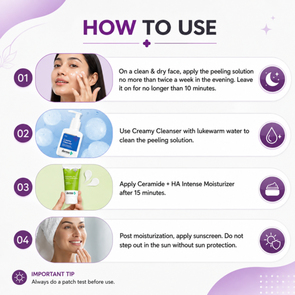 30% AHA + 2% BHA Peeling Solution For 10 Minute Weekly Exfoliation | 30ml - Image 3
