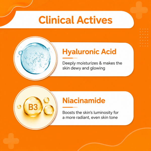 1 % Hyaluronic Acid Sunscreen Serum Niacinamide for Broad Spectrum UV Protection | 30ml - Image 3