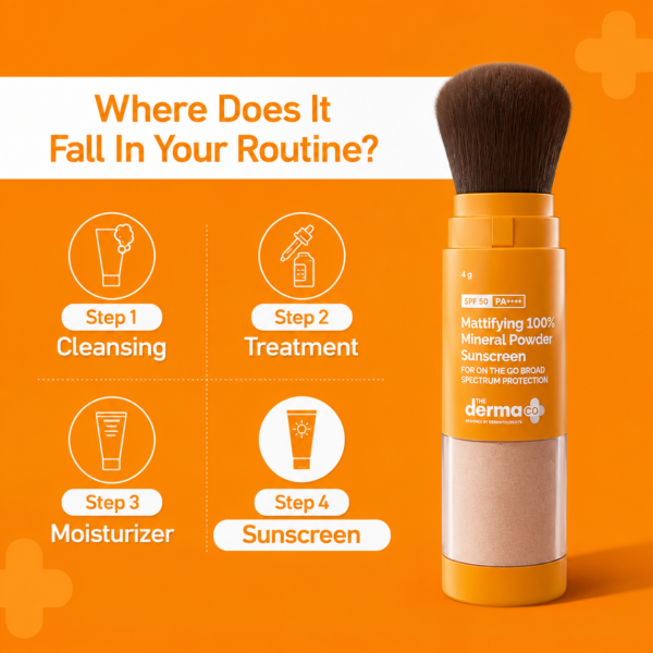 Mattifying 100% Mineral Powder Sunscreen SPF 50 PA++++ | 4g - Image 3